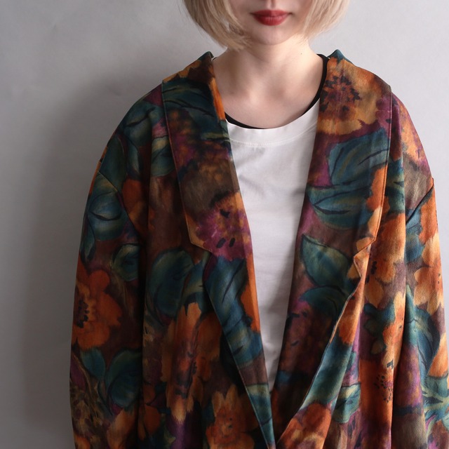 flower art pattern 1b easy tailored jacket