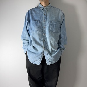 80s〜 Eddie Bauer Denim shirt  "made in USA" XL 古着