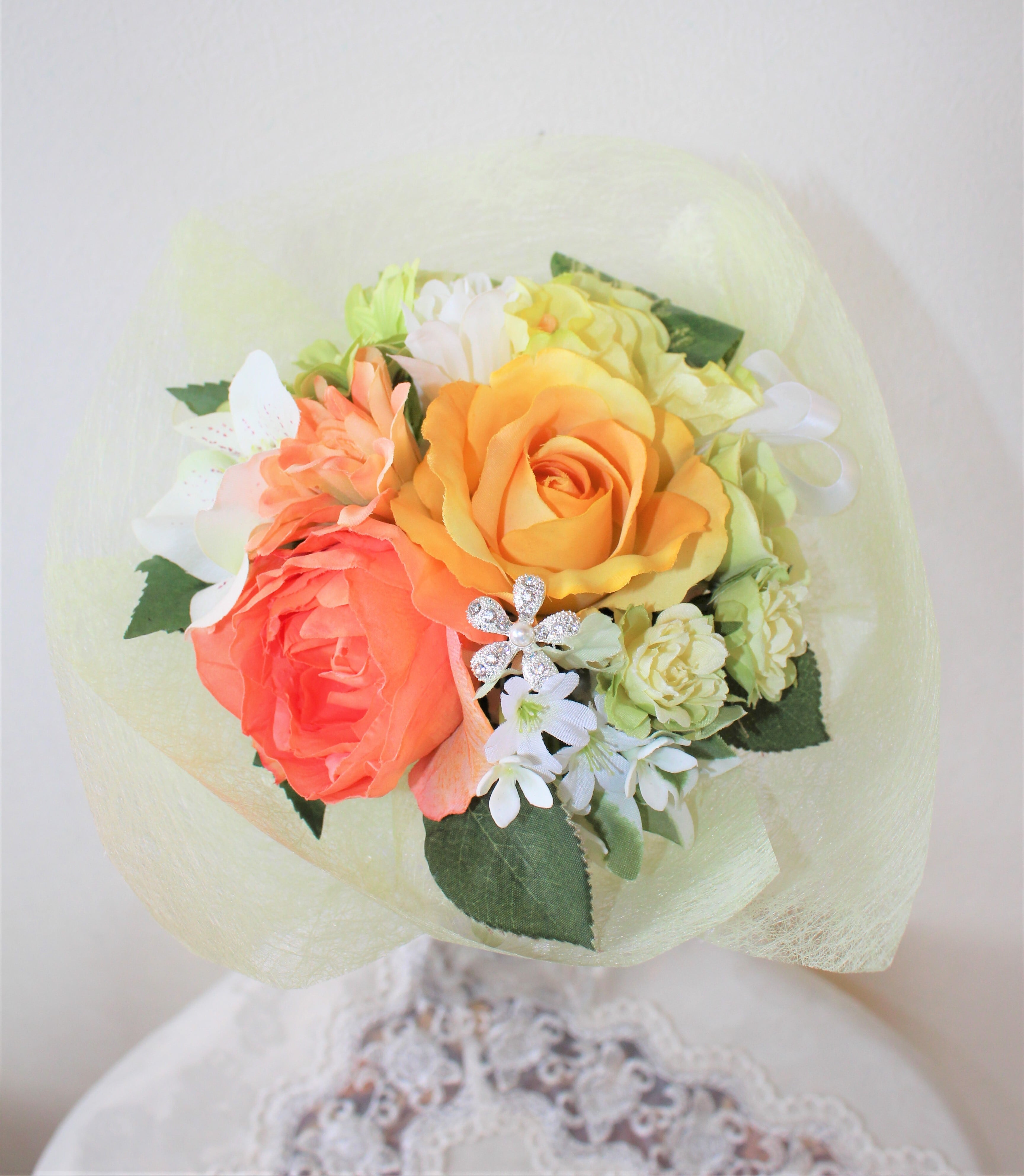 アーティフィシャルブローチ 展示のみ 楽天市場】【 送料無料 】 ブローチ クリップ 紫陽花 あじさい 雫