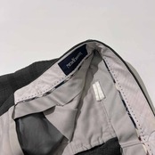 NEW YORKER ニューヨーカー チェック柄 スラックスパンツ W76/グレー