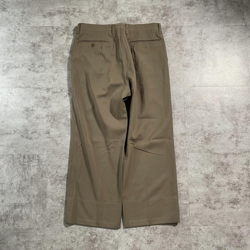 90s BALENCIAGA front pleats brown slacks 詳細写真2