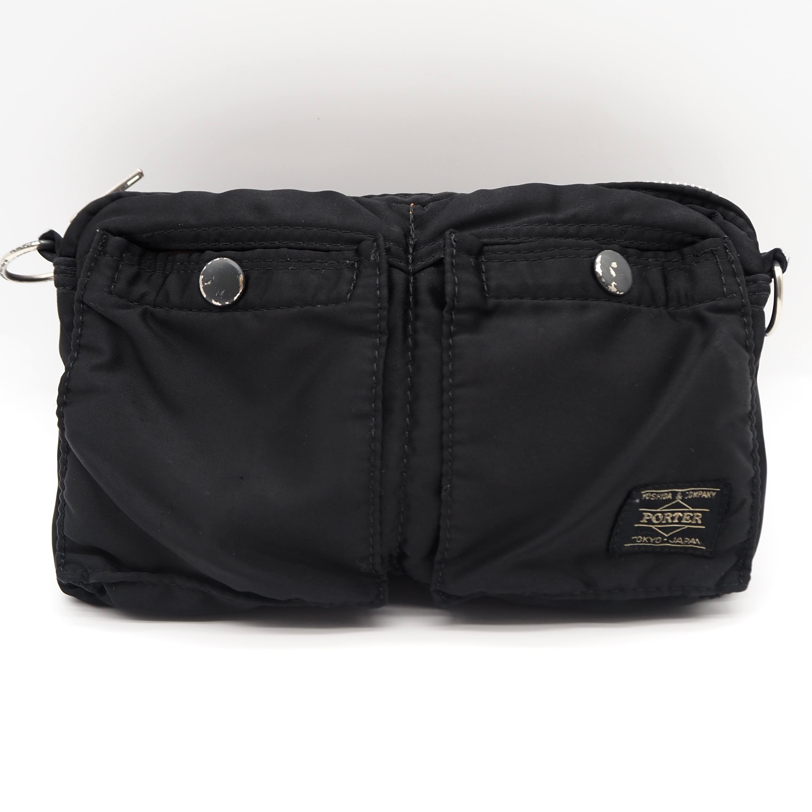 PORTER TANKER SHOULDER bag ブラック ナイロン ポーター