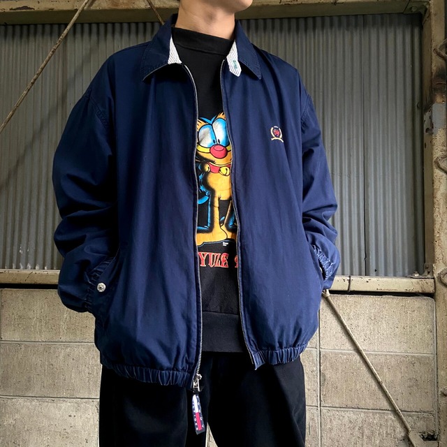 90年代 TOMMY HILFIGER トミーヒルフィガー スイングトップ メンズXL 