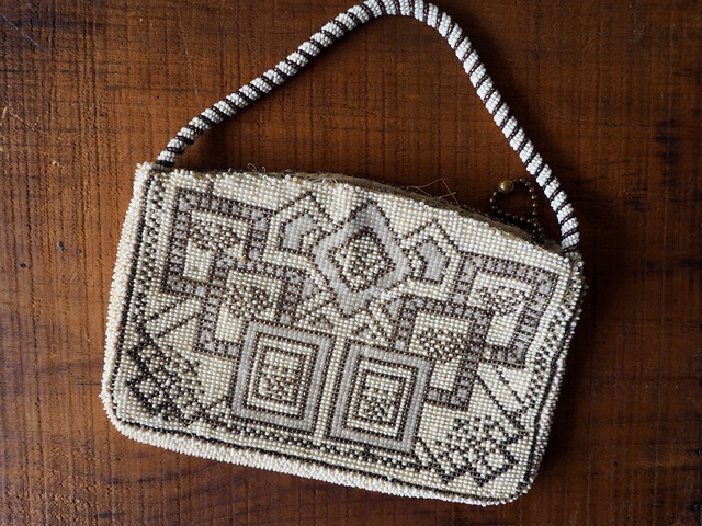 CZECH SLOVAKIA 1920's~1930's antique beads purse