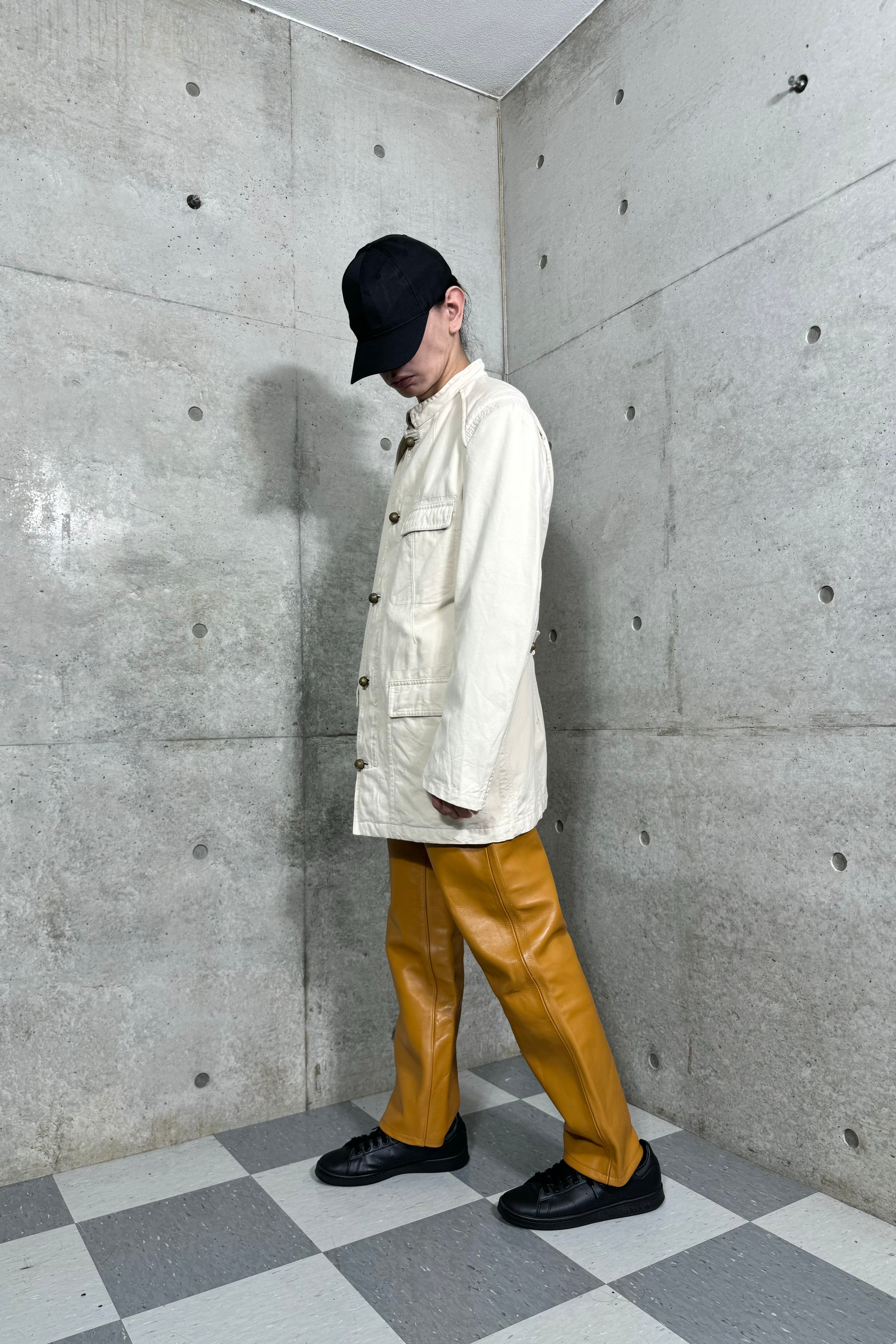 corpo nove イタリア製 レザージャケット Vintage Corpo Nove Italy Hoodie Asymmetric Biker Jacket Size 38 (S