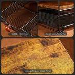 引き出し付き3段 デスクオーガナイザー 5つ 縦型ファイル 棚付き デスクトップ