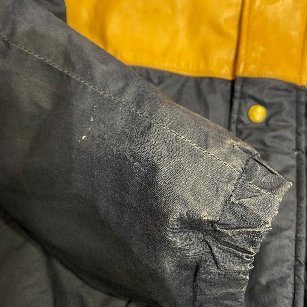 90s Polo by Ralph Lauren Leather Switching Down Jacket | VOSTOK