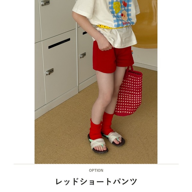 【KID】ハイウエストカジュアルスポーツショートパンツ - 3