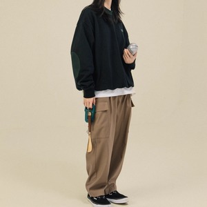 ヴィンテージライク 配色ロゴ クルーネックスウェット   F0036