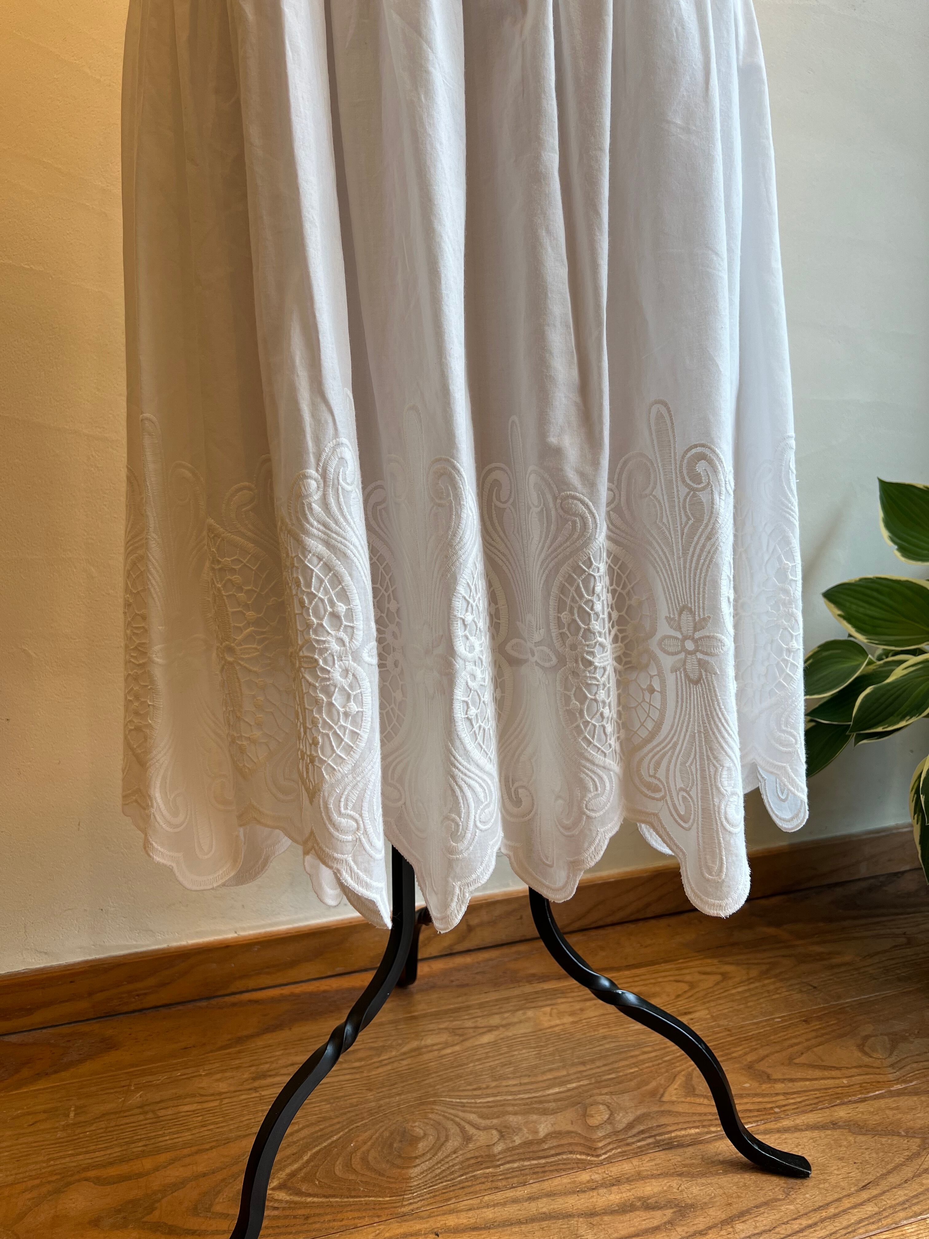 MARGAUX VINTAGE / コットンレーススカート | anouk