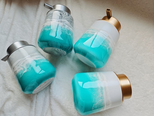 409.オーシャンレジンアート ソープディスペンサー泡タイプ