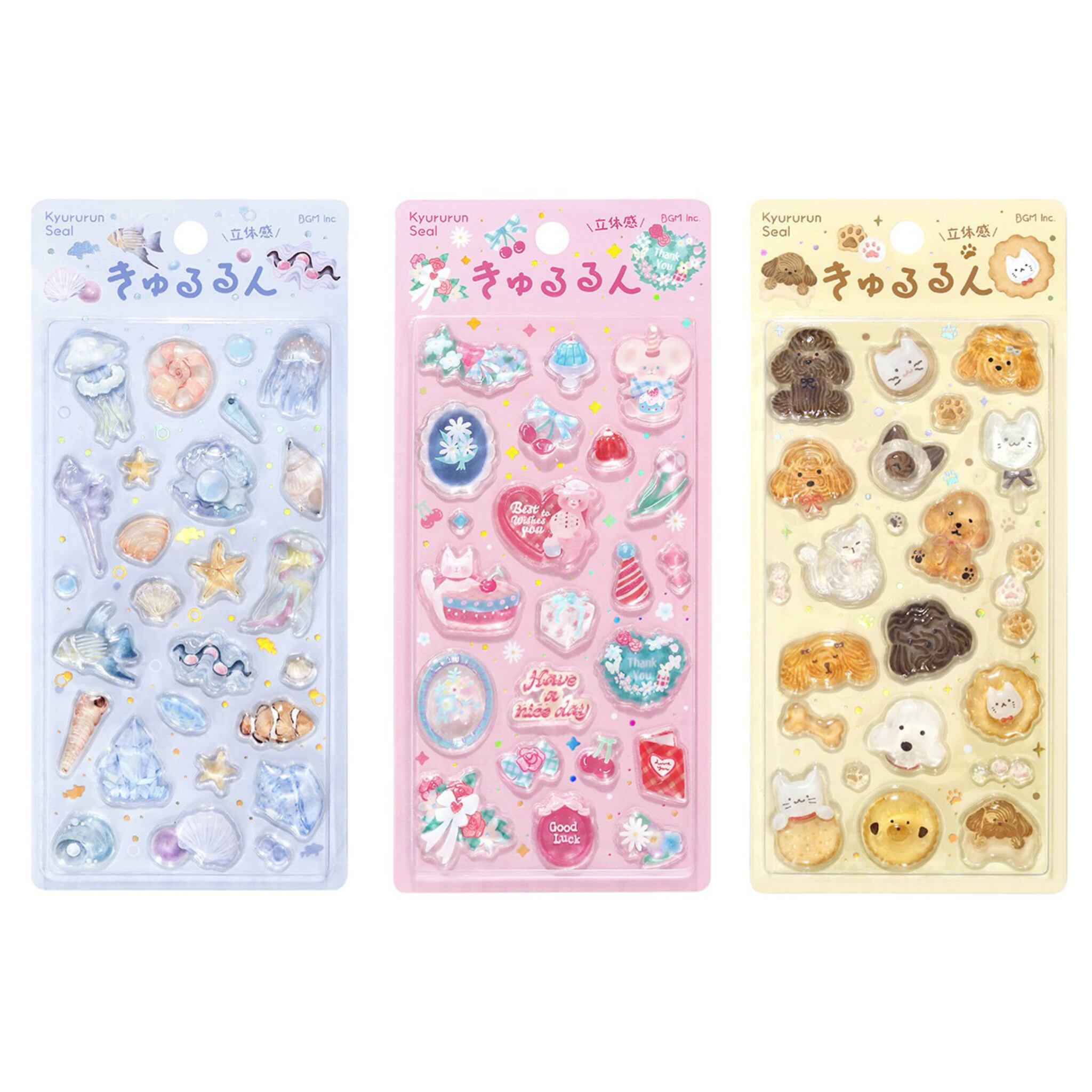 きゅるるんシール 箔押し無 | momo shop