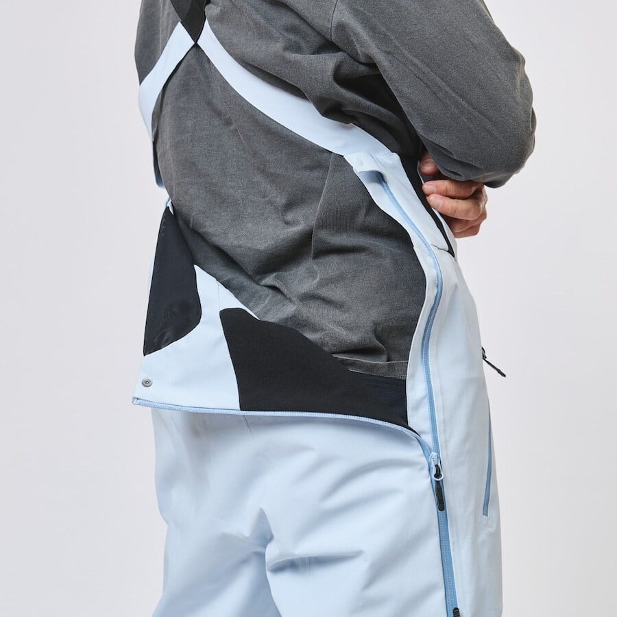 UNFUDGE 『 GENTLE BIB PANTS - BLUEGREY 』 26/27 アンファッジ