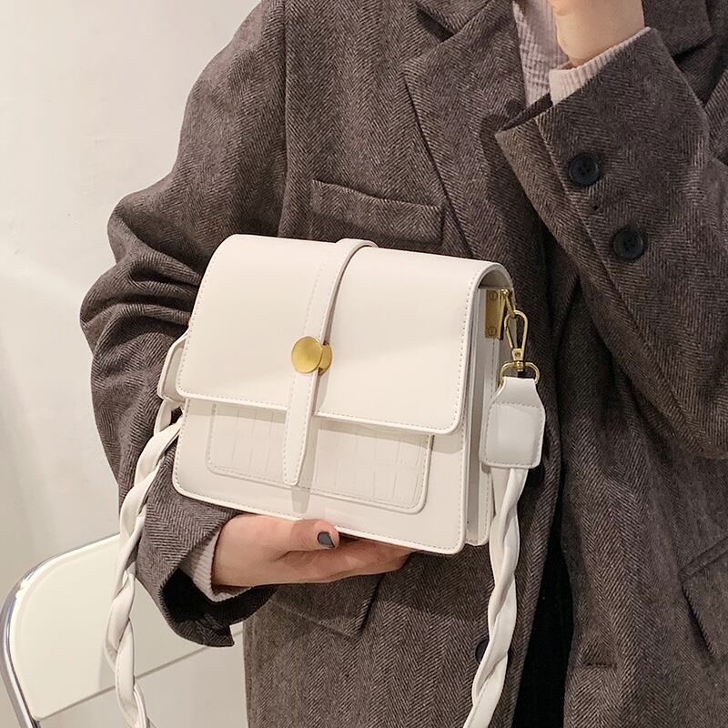 ホワイトシングル スクウェア メッセンジャーバッグ Tiancai_Wing_Bag27887771199