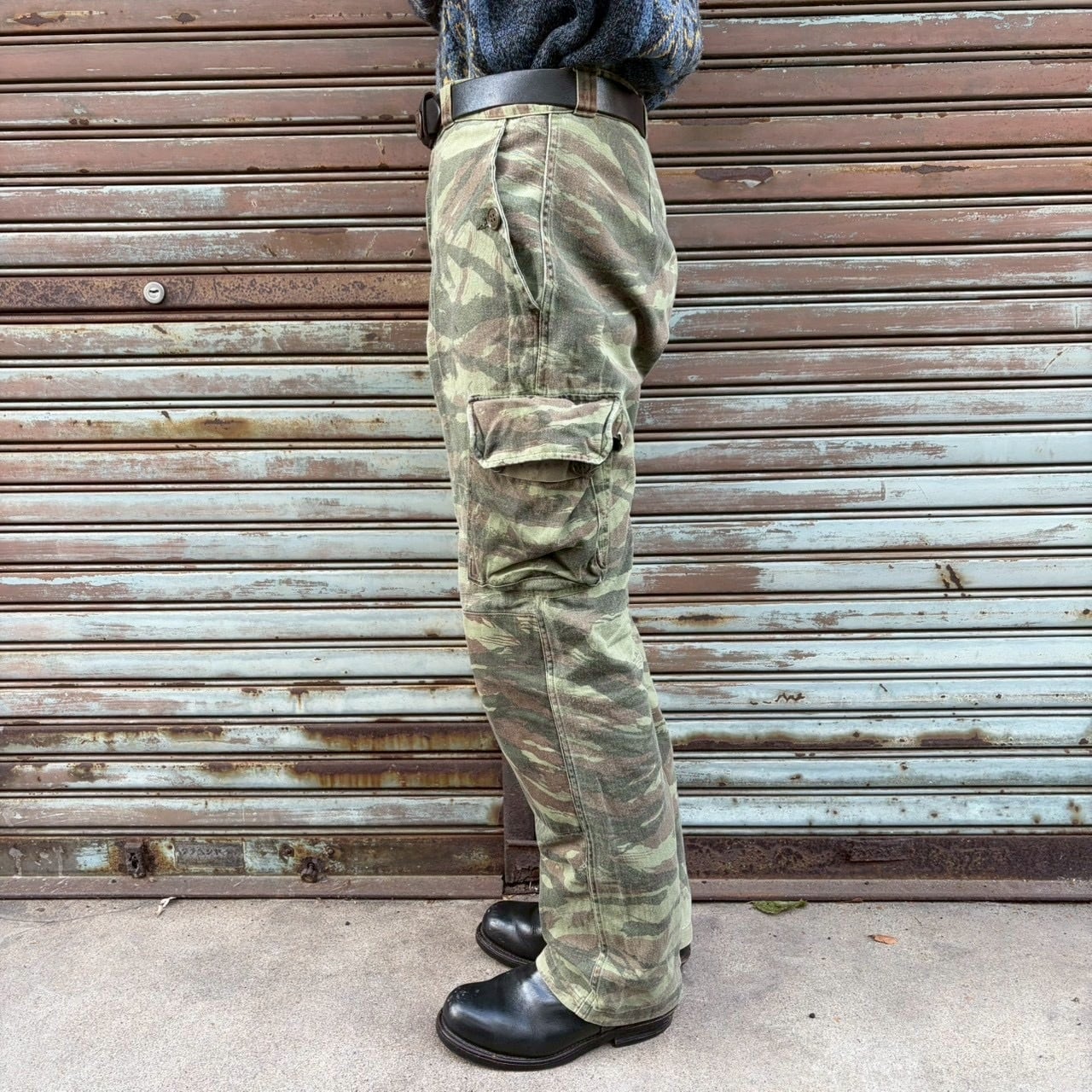 French Army フランス軍 M-64 リザードカモ フィールドパンツ カーゴ