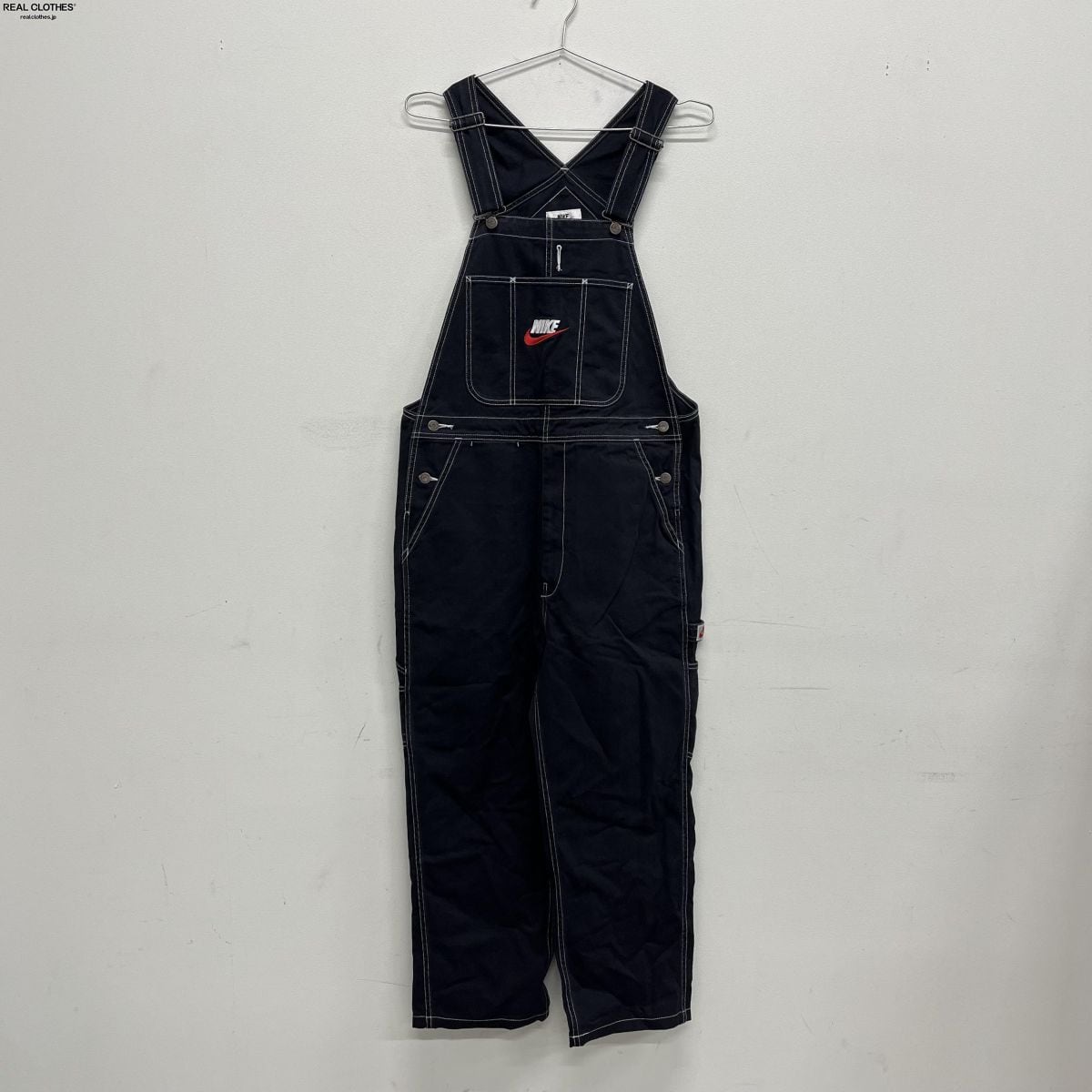 Supreme×NIKE/シュプリーム×ナイキ【18AW】Cotton Twill Overalls/コットン ツイル オーバーオール/サロペット  AR5575-010/M