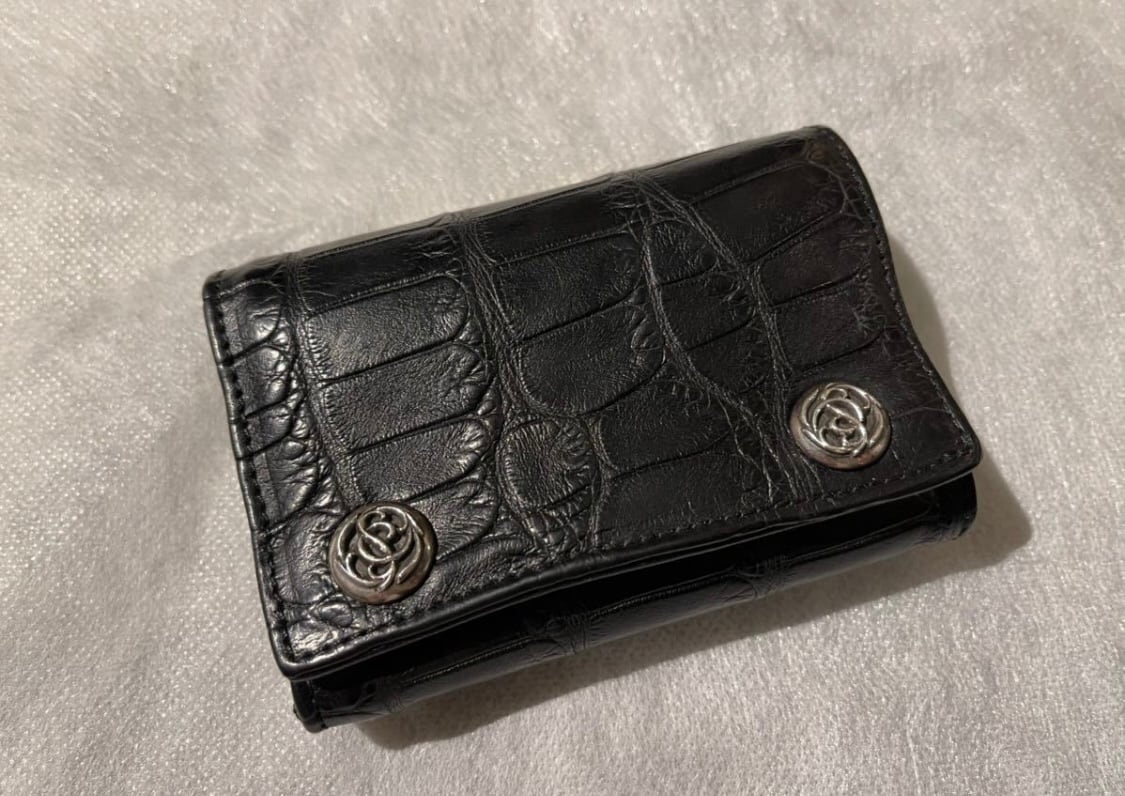 CHROME HEARTS クロムハーツ アリゲーター スリーフォールドウォレット　三つ折り財布 レザー | chromehearts