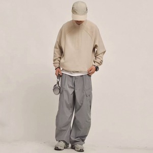 Half-zip mock neck pullover 1516