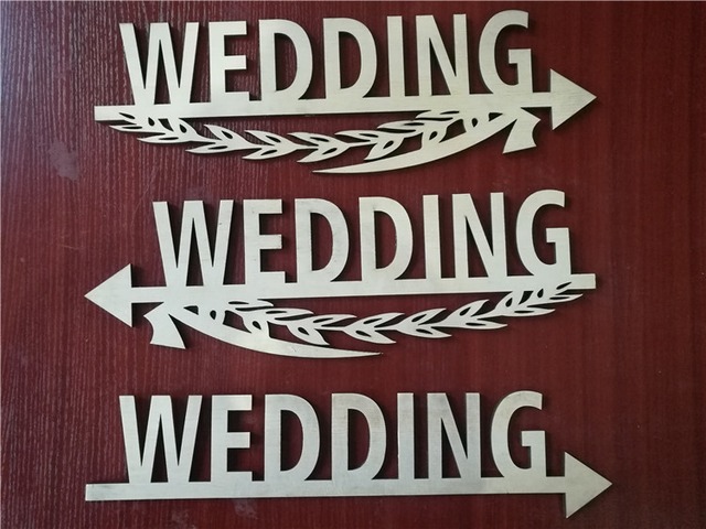 WEDDING サイン　4種類　サイズ45cm×14cm