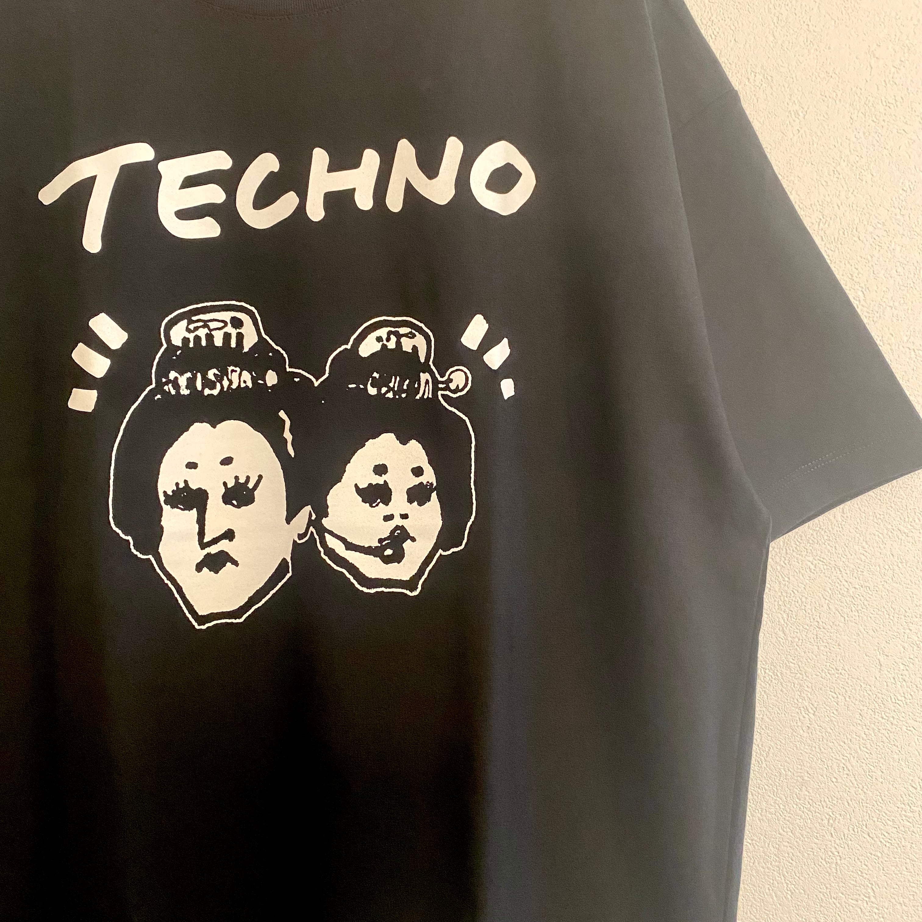 TECHNO」ボックスシルエットTシャツ（ブラック） | YUKI HORIMOTO WEB