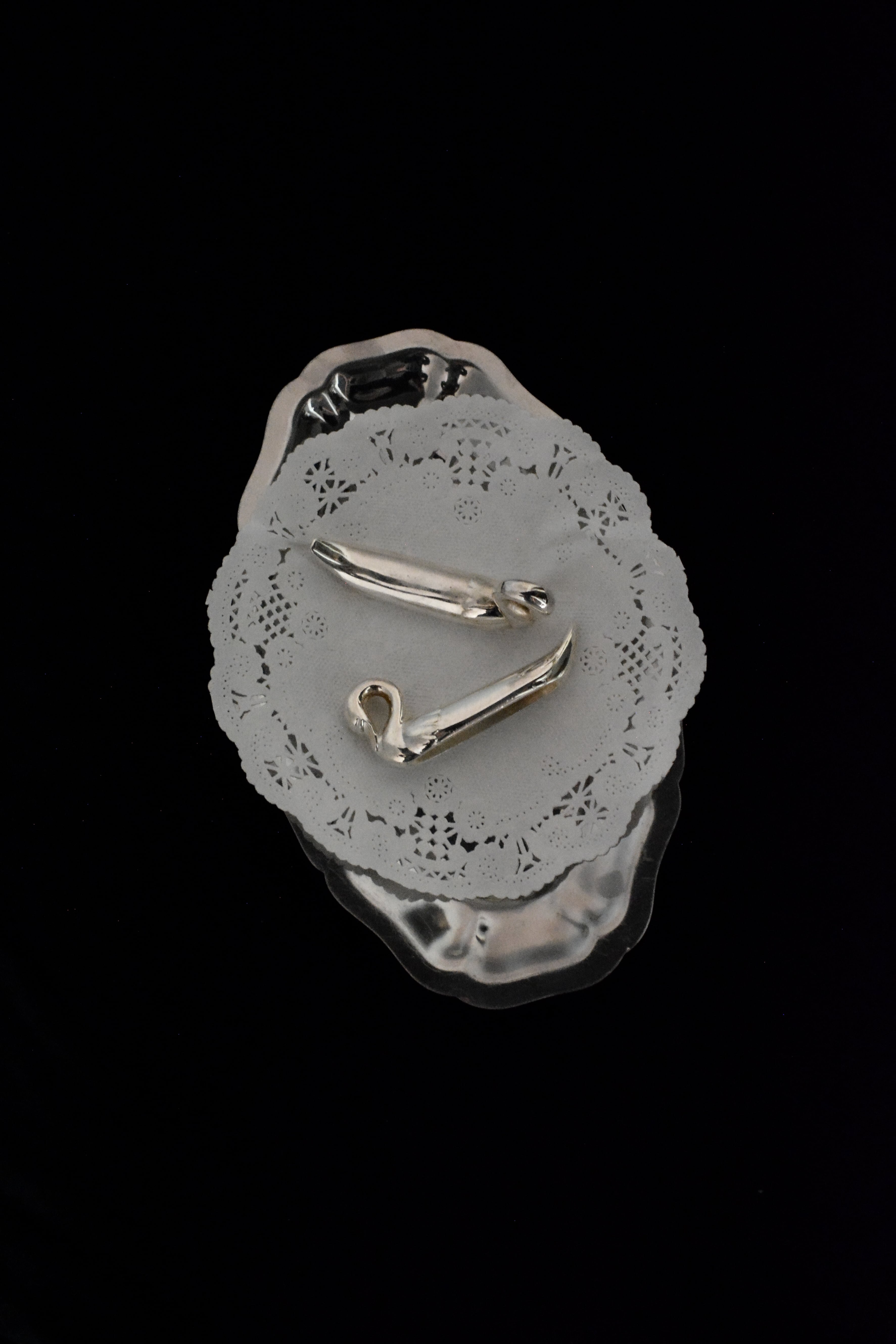 vintage cutlery rests swan