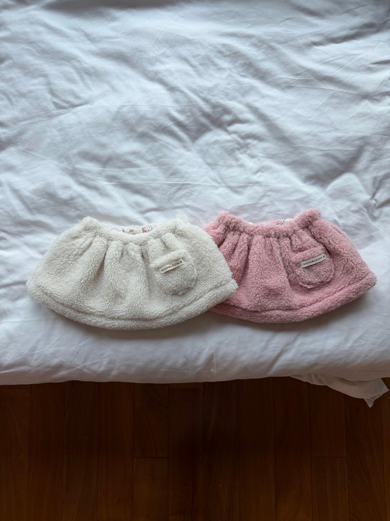 mien bloom B［取寄］bunny bear reversible skirt 26winter