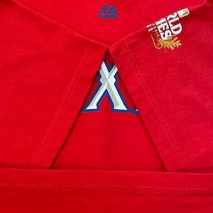 【ALSTYLE APPAREL&ACTIVEWEAR】MLB テキサスレンジャーズ Tシャツ アーチロゴ 2011 ワールドシリーズ XL ビッグサイズ us古着 アメリカ古着