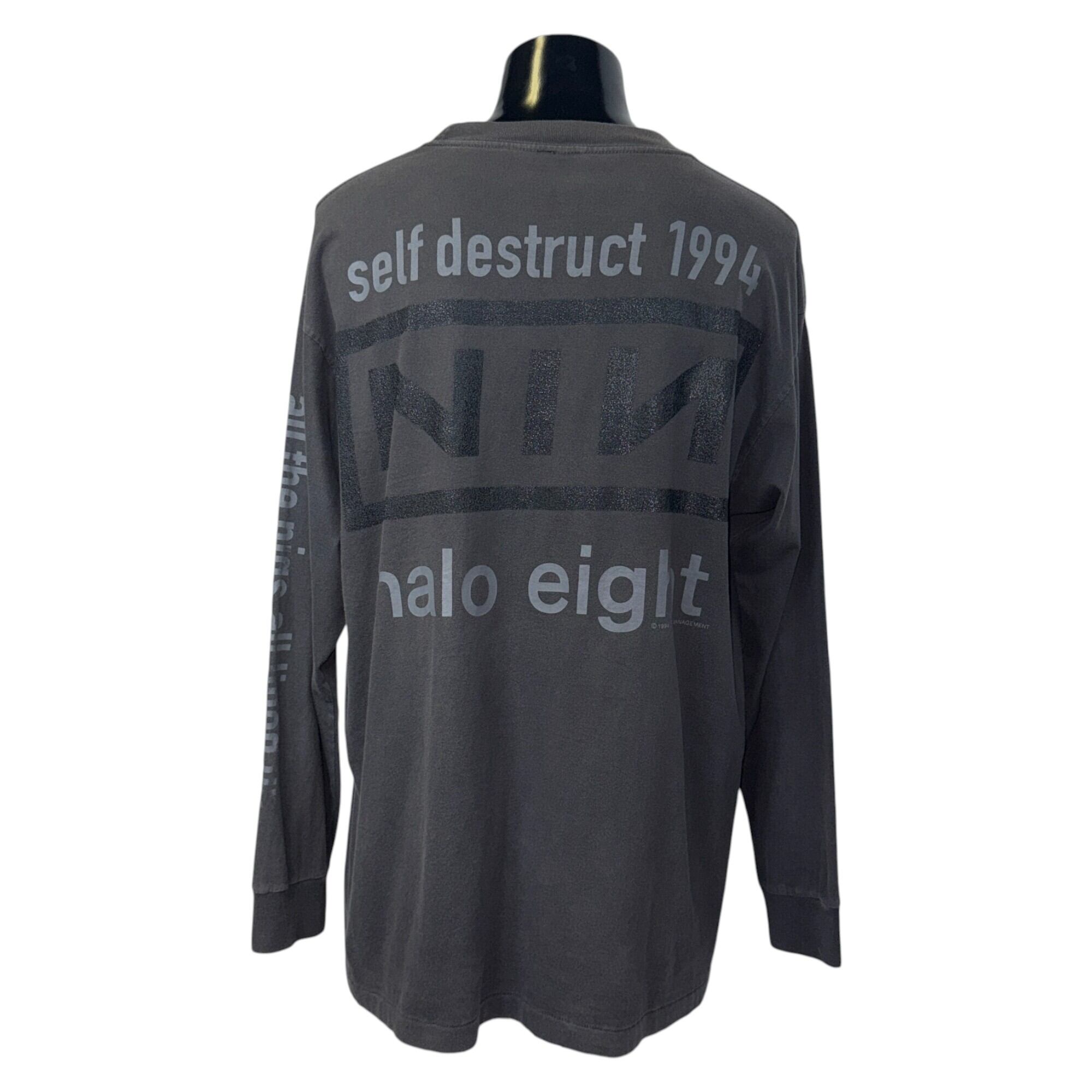 NINE INCH NAILS】ナイン・インチ・ネイルズ NINロゴ 90's ロングT