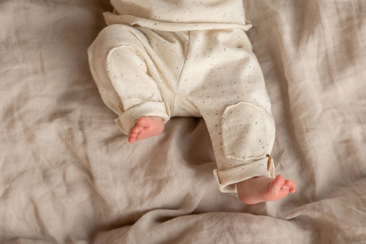 nixnut　Bab Pants - Ecru Speckle
