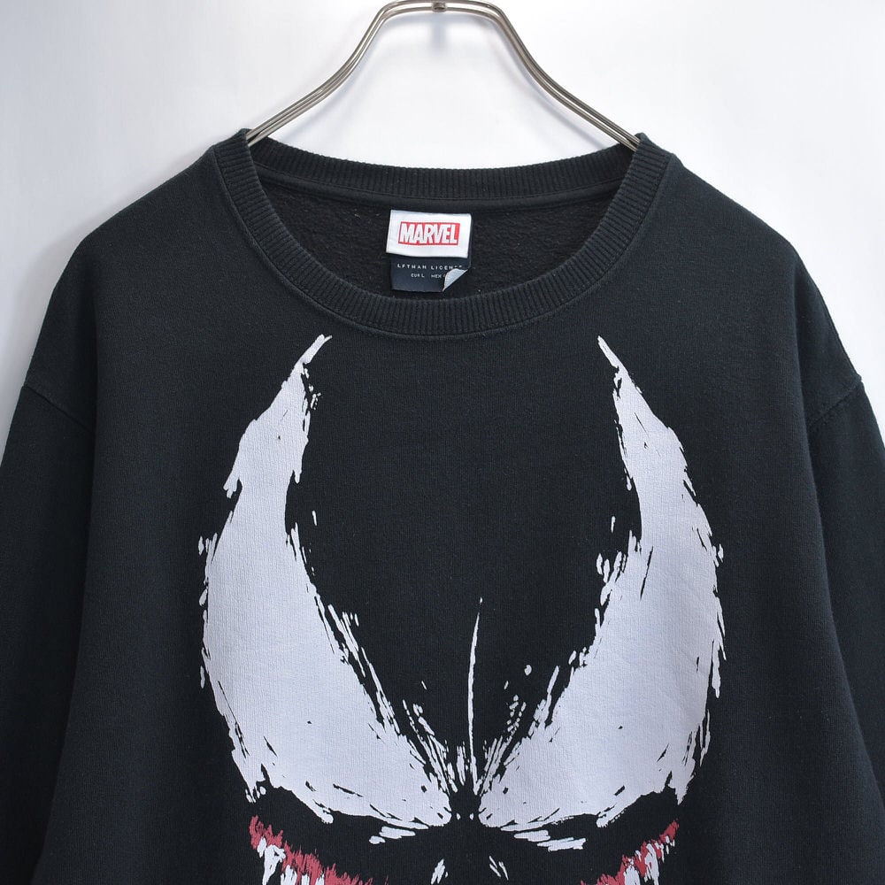 10s～ lefties × MARVEL ヴェノム フェイス プリント スウェットシャツ