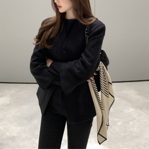 Vネック ツイード ジャケット 3412511