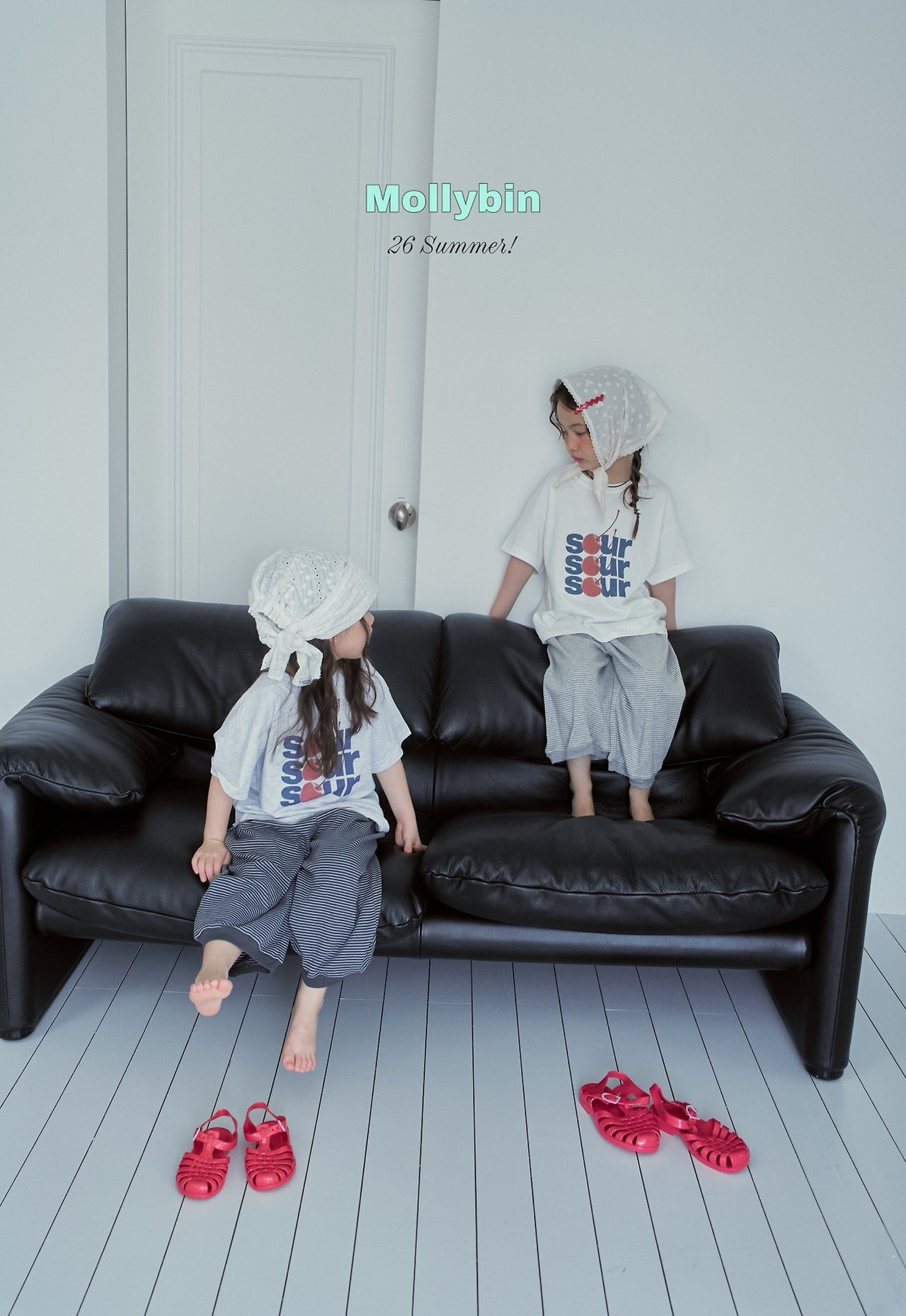 【Mollybin】トルムンチTシャツ メランジチェリー 80cm〜130cm - 8