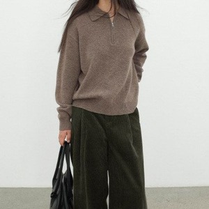 Half-Zip Polo Knit T4098