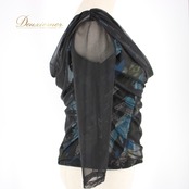 社交ダンス 衣装 スタンダード トップス レッスンウェア Leirena レイリーナ 黒 水色 白 緑 花柄 ブラック系 ブルー系 ホワイト系 グリーン系 伸縮性 おしゃれ いつでも着れる 薄手 軽量 華やか 上品 デザイン フォーマル用 新作 可愛い 大人 レディース トップス ファッション ストレッチ 透け感 おすすめ ダンス衣装 プロ用 教室用 試合用 お祝い用