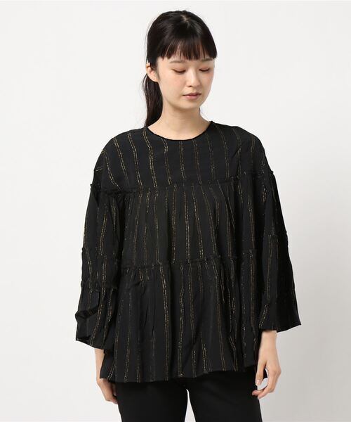☆ne Quittez pas☆LUREX STRIPE TOP | ShopNobrand