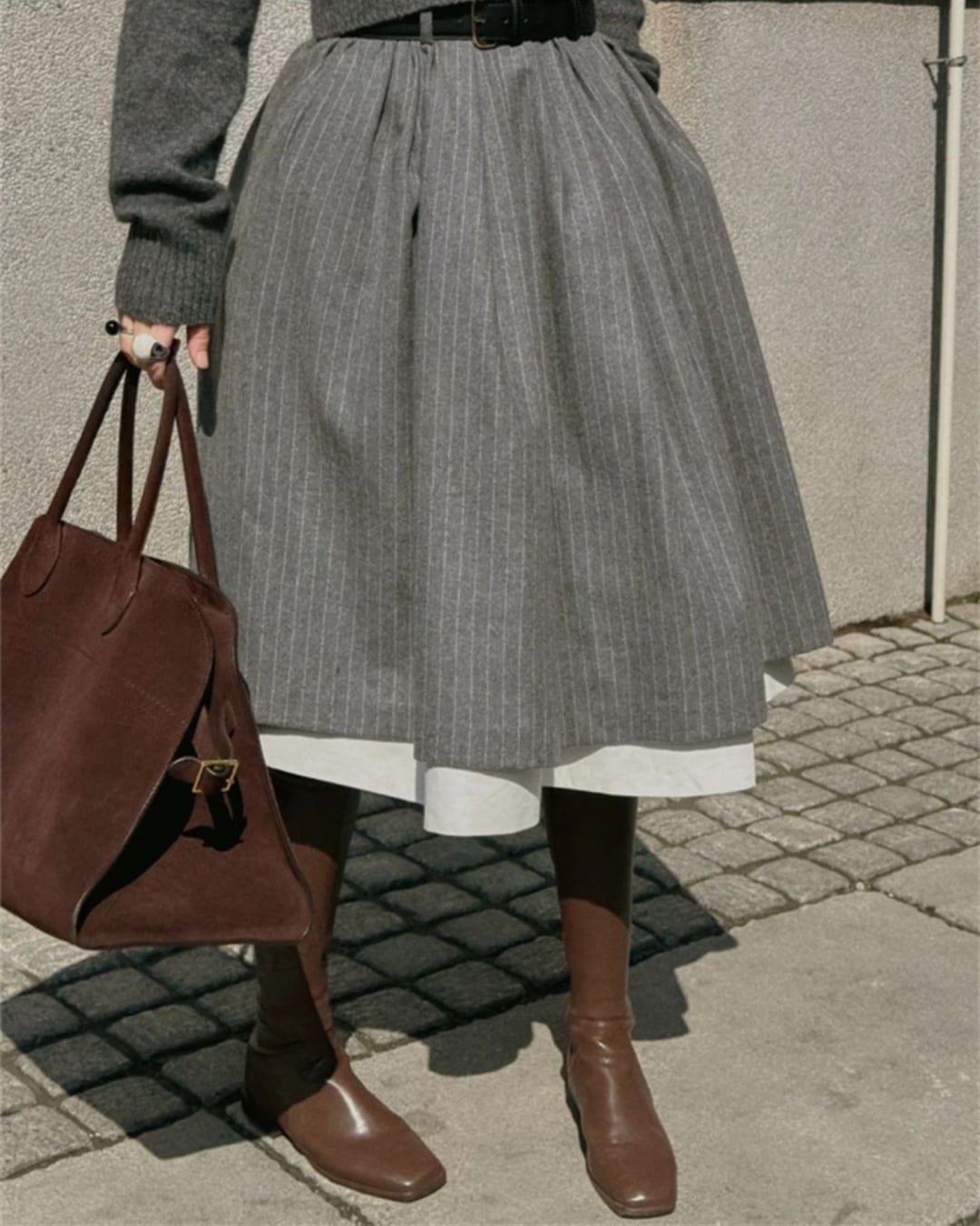 クラシックストライプドッキングスカート S25166