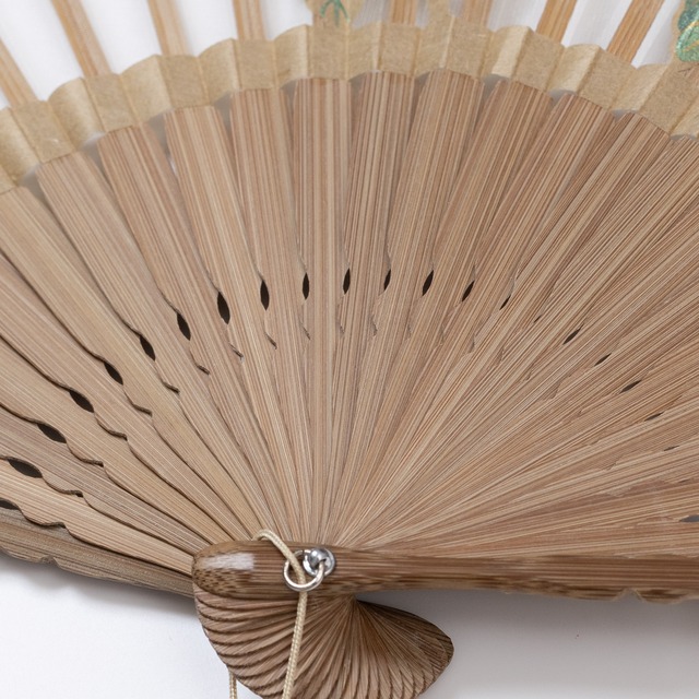 額透かし彫扇 紗月 紫陽花 ベージュ