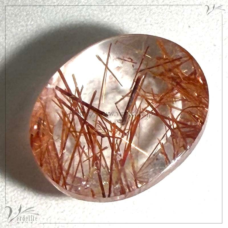 レッド・ルチル・クォーツ 3.82ct Z567 | Verdelite（ベルデライト)