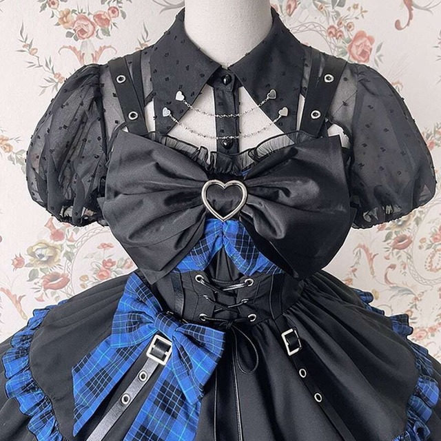 SEASONZ 国内発送 アイドル ステージ衣装 ロリータブランド Alice 甘ロリ ブラウス 水玉 カラーチェーン アイドル衣装 秋葉系 コンカフェ かわいい ゆめかわ