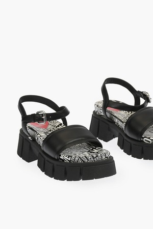 MOSCHINO モスキーノ サンダル カーフレザー・ラバー
