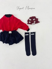 韓国子供服 / 26Autumn / 〖取寄〗Yogurt Mansion / ポンポンキュロット / キッズ服 *XS~JM*