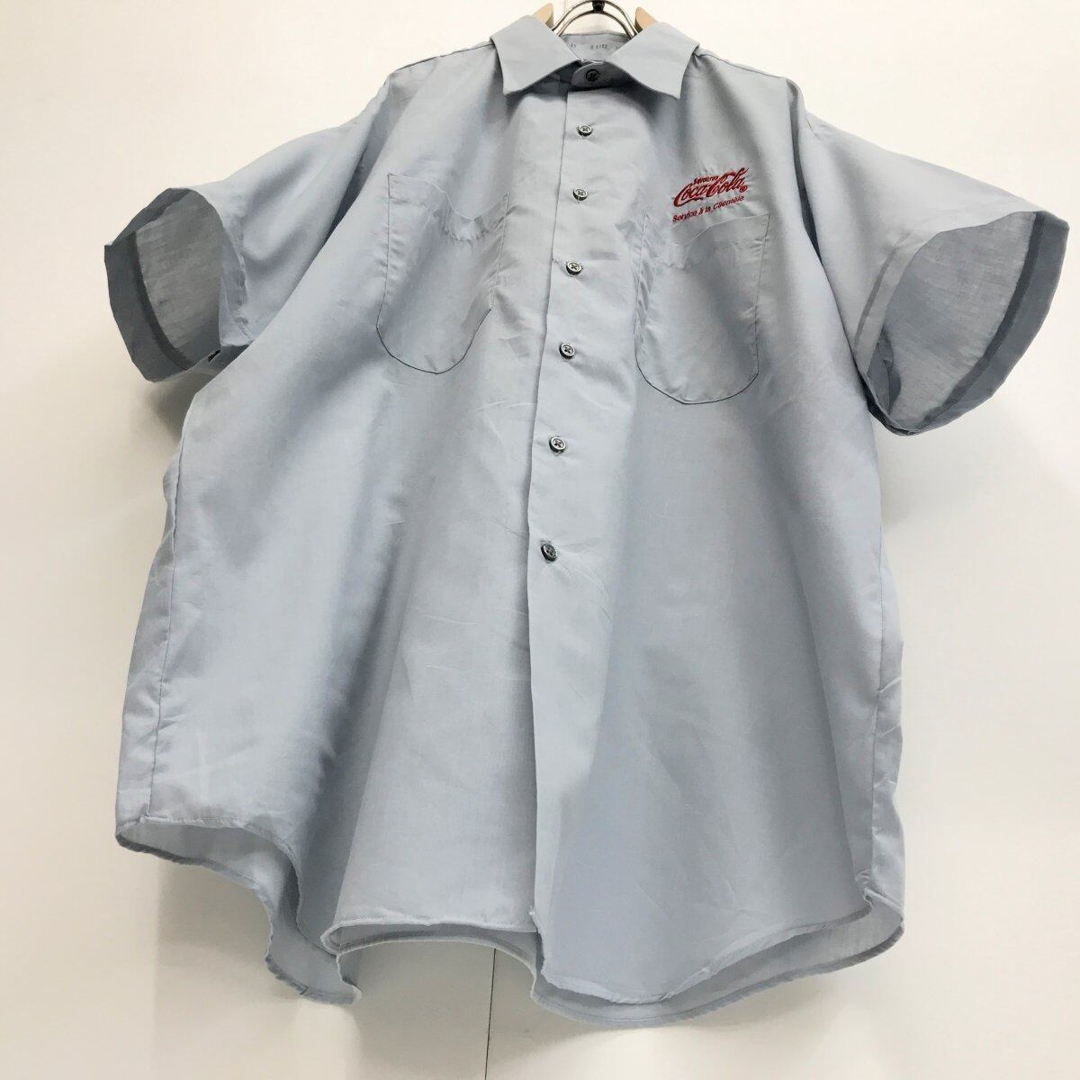 CocaCola ワークシャツ 半袖 LLサイズ レッド×グレー シドニー オリンピック 2000 コカコーラ  札幌市 清田区 平岡 CocaCola ワークシャツ 半袖 LLサイズ レッド×グレー シドニー