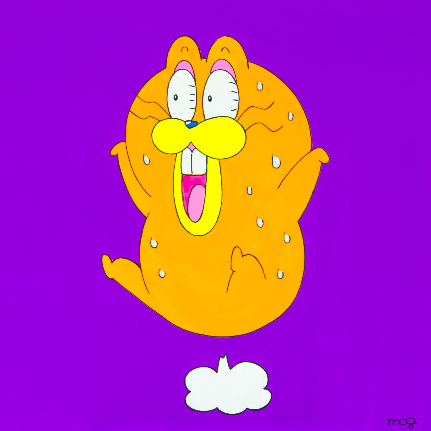 mog 原画 22 「キェ〜‼︎」 | TOKYO PiXEL. shop & gallery