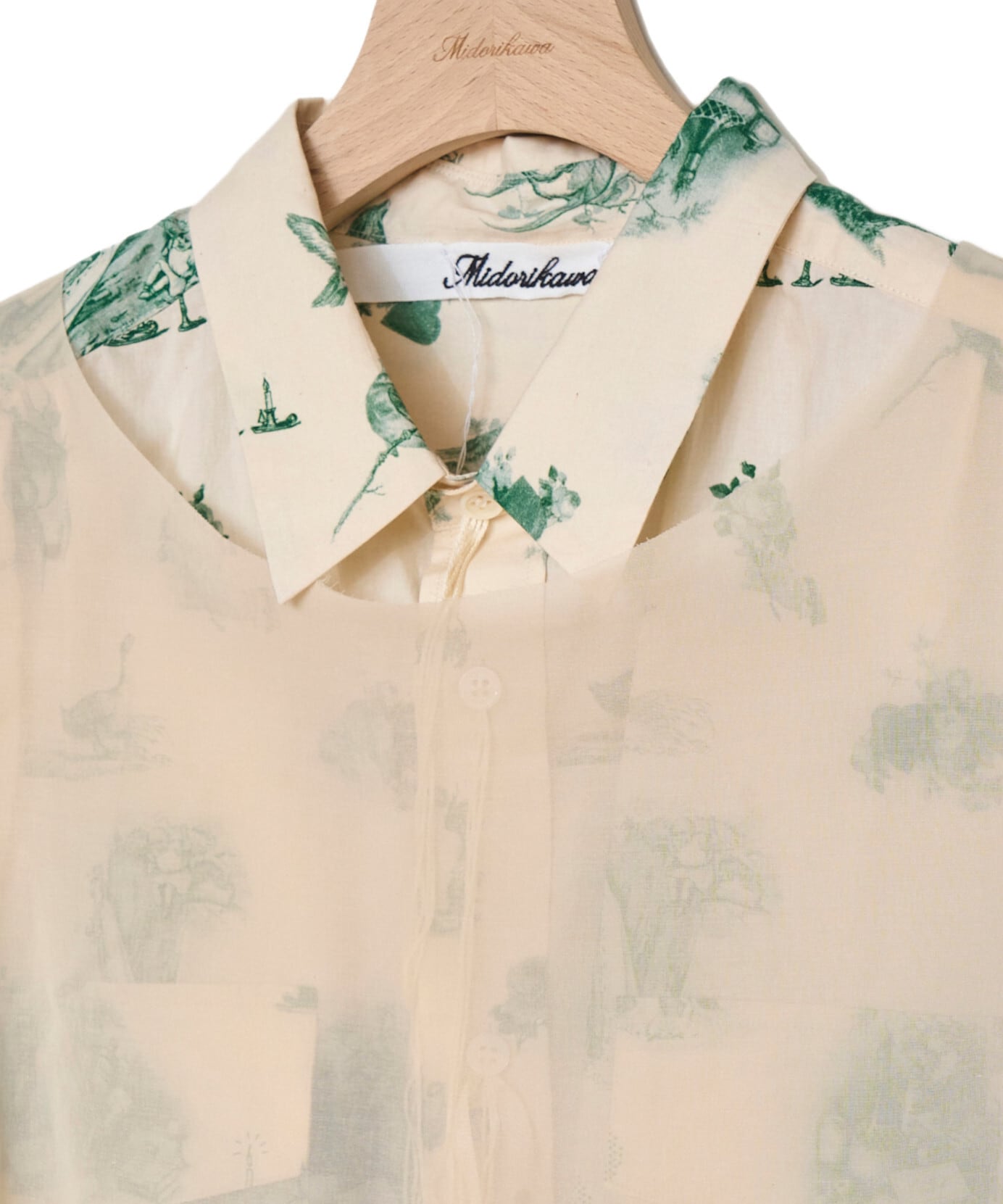 midorikawa シャツ Midorikawa / MID26SS-SH05 ORGANDY WORK SHIRT(CANDLE) | AfterSchool