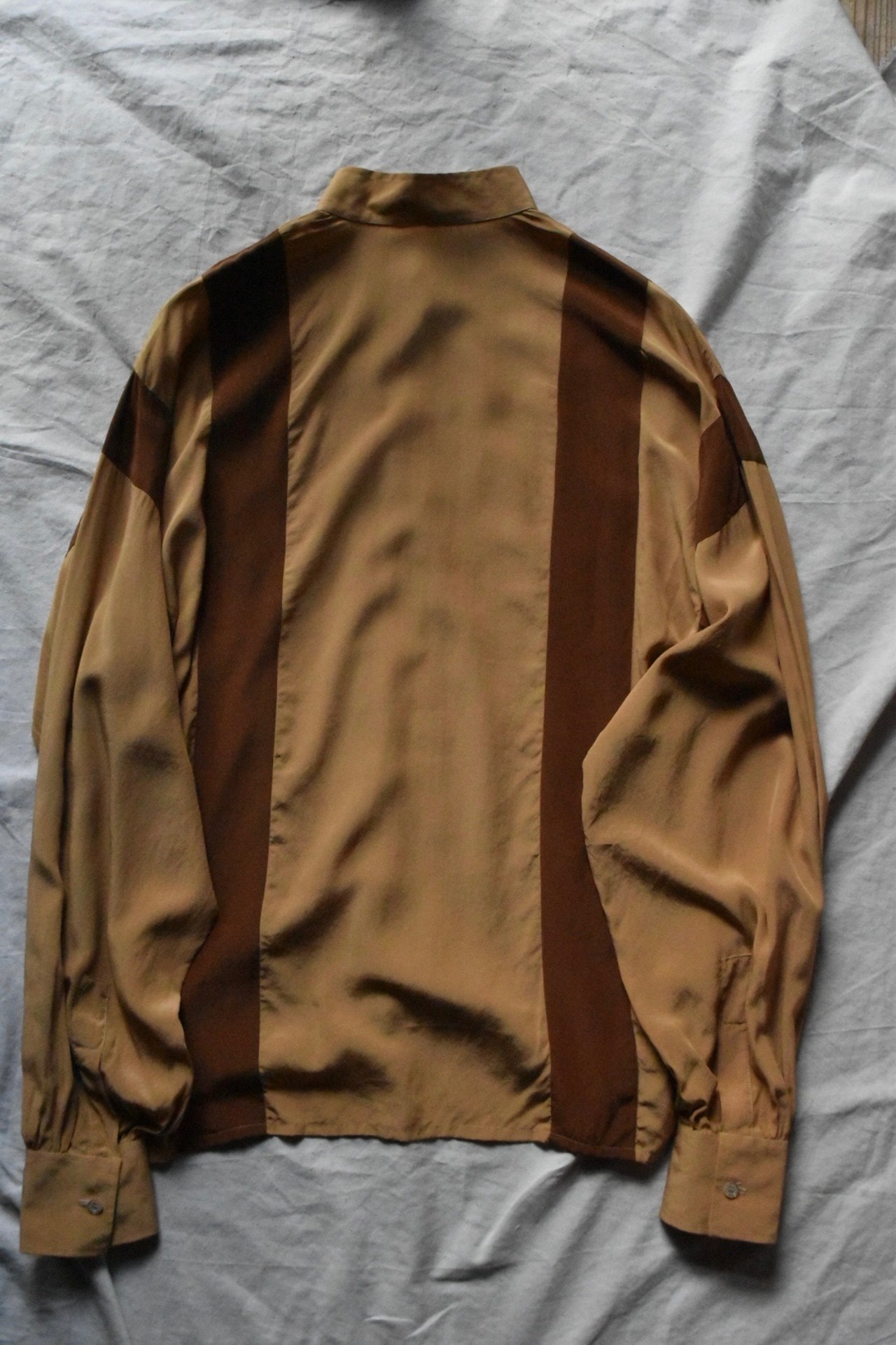 French made band collar shirt