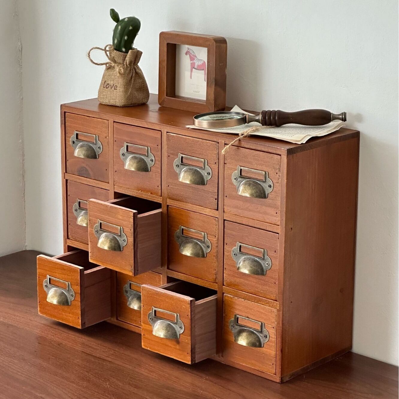 1022 アンティーク　小引き出し　収納棚　チェスト　ケース　レトロ 小物入れ Amazon｜ジアン 木製 卓上 小物入れ 引き出し ミニチェスト