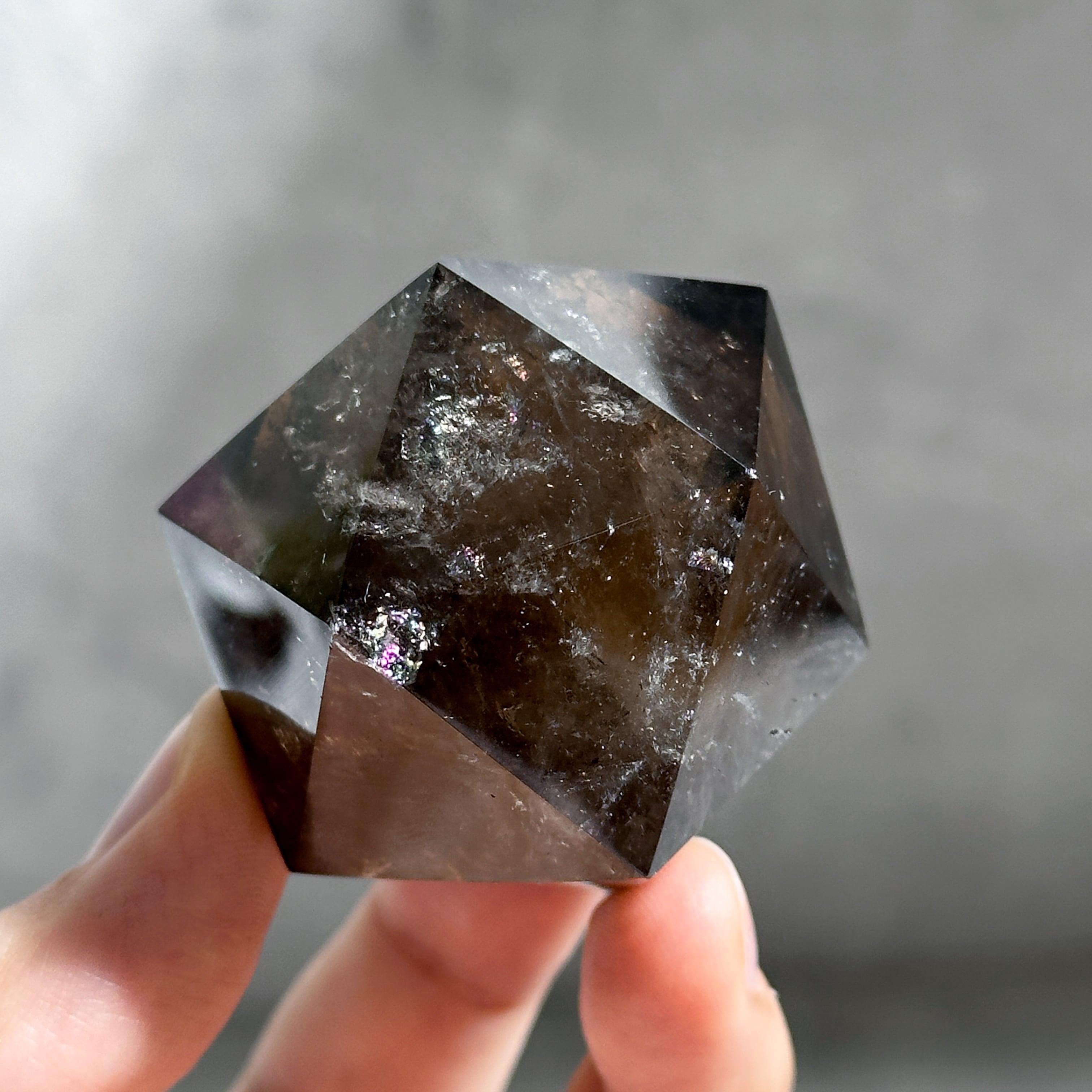 ミナスジェライス産スモーキークォーツ 正二十面体33◇ Smoky Quartz