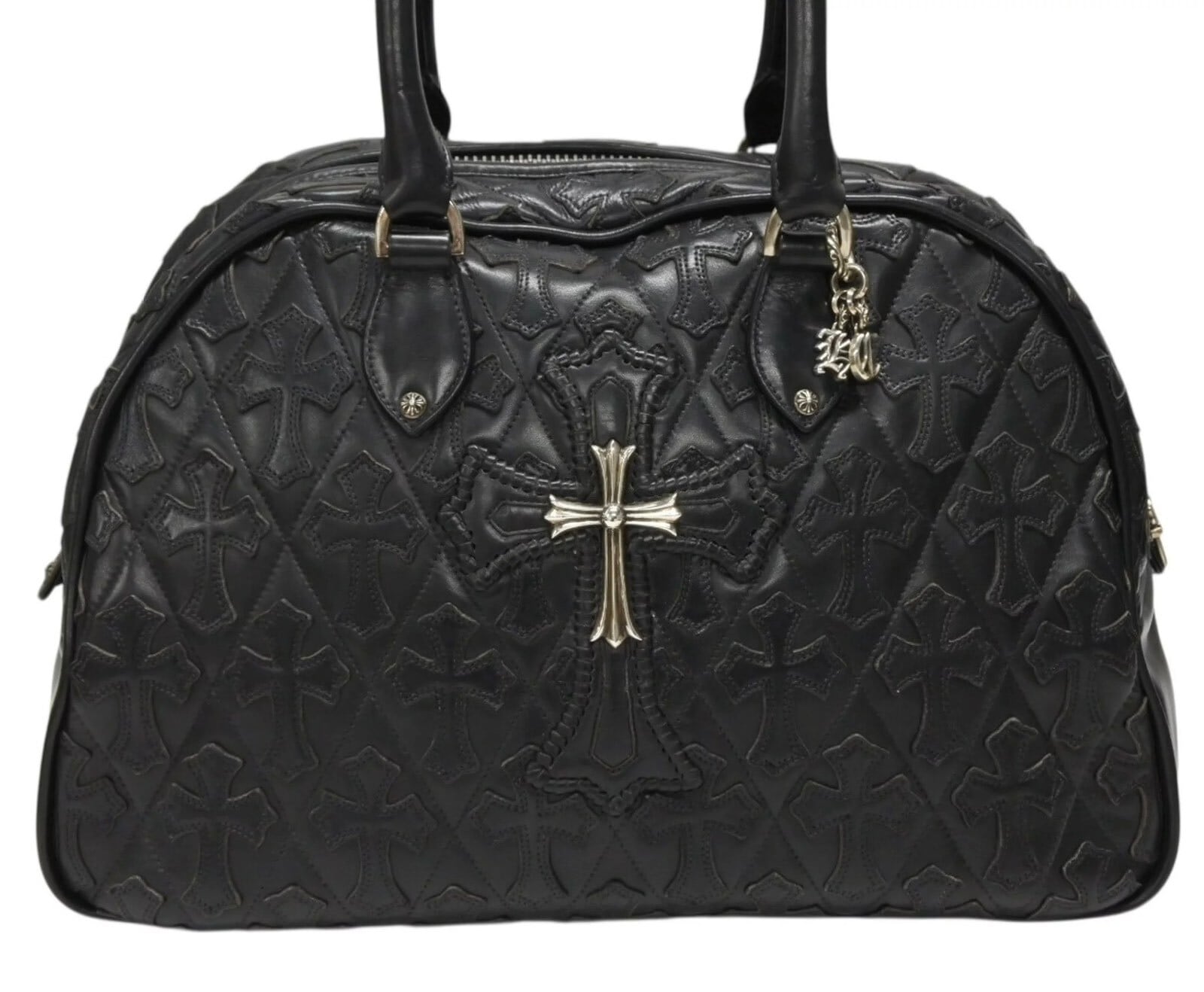 クロムハーツ　ジムバッグ　chrome hearts ミディアムサイズ CHROME HEARTS クロムハーツ ミディアム フルセメタリークロスパッチ
