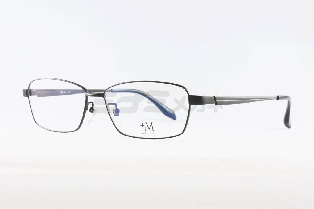 プラスエム メガネ PM-200 COL.4 スクエア +M 大きいメガネ 顔が大きい