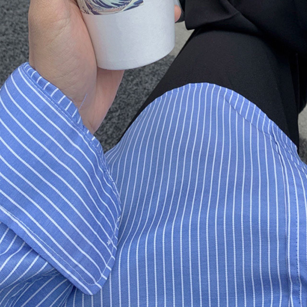 ストライプルーズシャツ　MT0080307